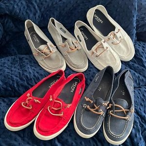 Sperry Top-Sider Canvas Shoes Size 8.5 (Lot of 4 pairs)